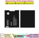 Motorola Moto E5 Play Original Battery Price In Pakistan