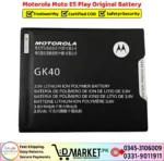 Motorola Moto E5 Play Original Battery Price In Pakistan