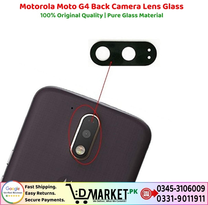 Motorola Moto G4 Back Camera Lens Glass Price In Pakistan