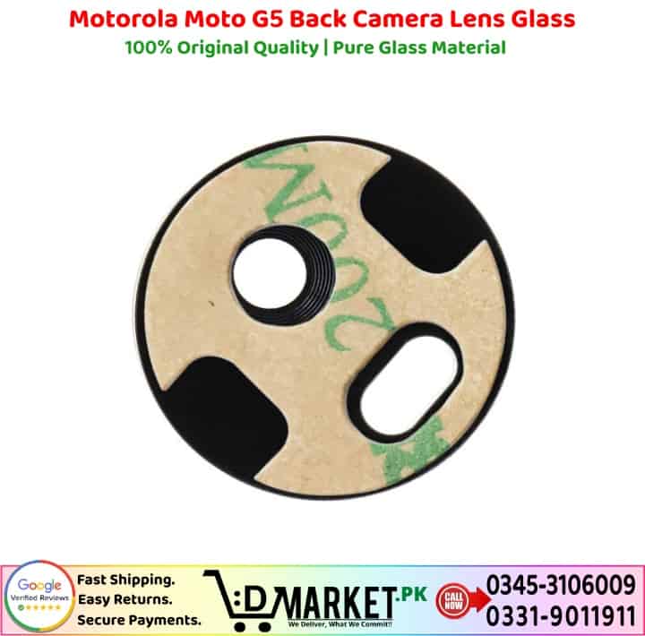 Motorola Moto G5 Back Camera Lens Glass Price In Pakistan