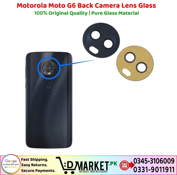 Motorola Moto G6 Back Camera Lens Glass Price In Pakistan