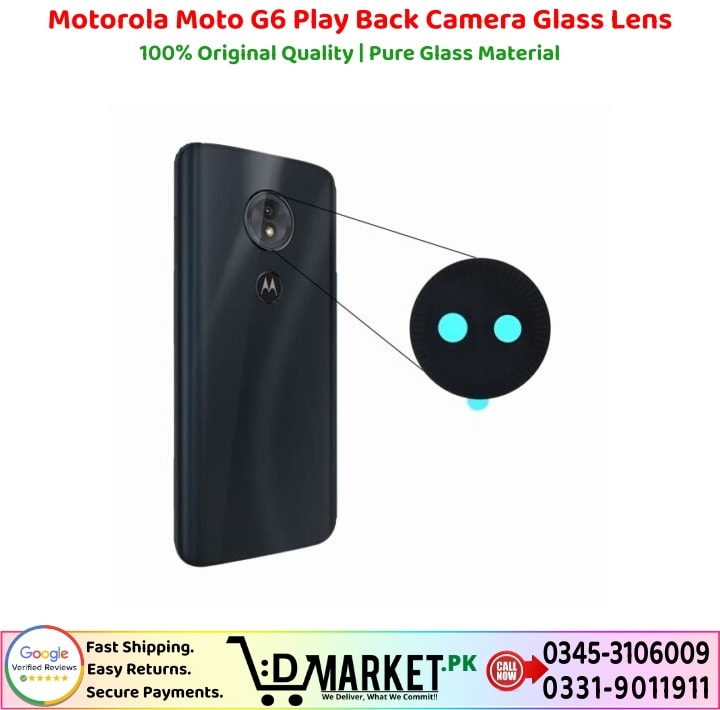Motorola Moto G6 Play Back Camera Glass Lens Price In Pakistan