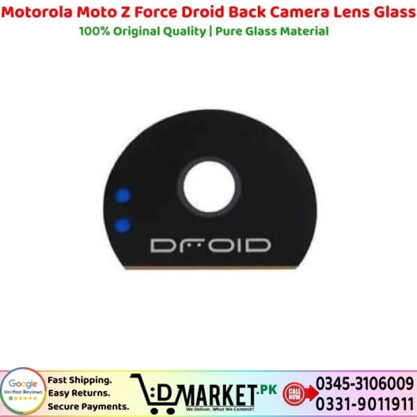 Motorola Moto Z Force Droid Back Camera Lens Glass Price In Pakistan