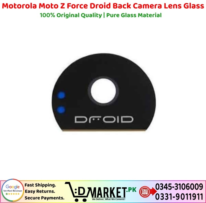 Motorola Moto Z Force Droid Back Camera Lens Glass Price In Pakistan