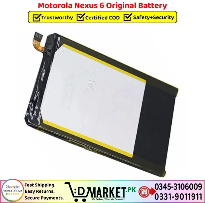 Motorola Nexus 6 Original Battery Price In Pakistan