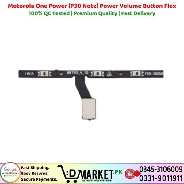 Motorola One Power P30 Note Power Volume Button Flex Price In Pakistan