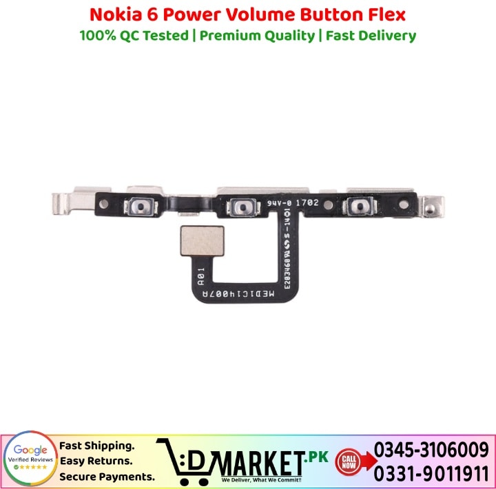 Nokia 6 Power Volume Button Flex Price In Pakistan