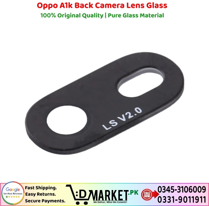 Oppo A1k Back Camera Lens Glass Price In Pakistan