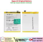 Oppo A3 Original Battery Price In Pakistan