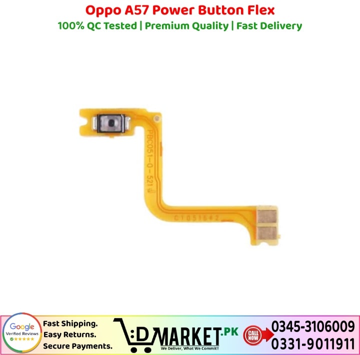 Oppo A57 Power Button Flex Price In Pakistan