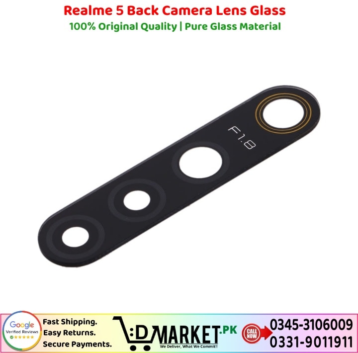 Realme 5 Back Camera Lens Glass Price In Pakistan