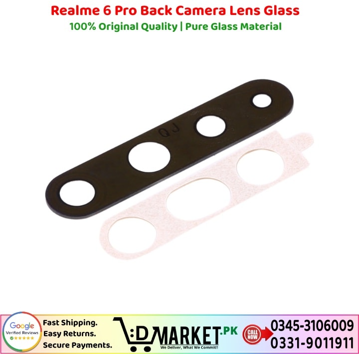 Realme 6 Pro Back Camera Lens Glass Price In Pakistan
