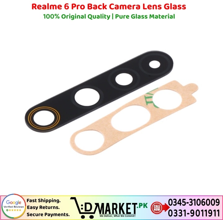 Realme 6 Pro Back Camera Lens Glass Price In Pakistan