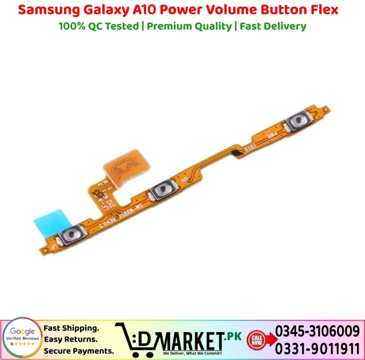 Samsung Galaxy A10 Power Volume Button Flex Price In Pakistan