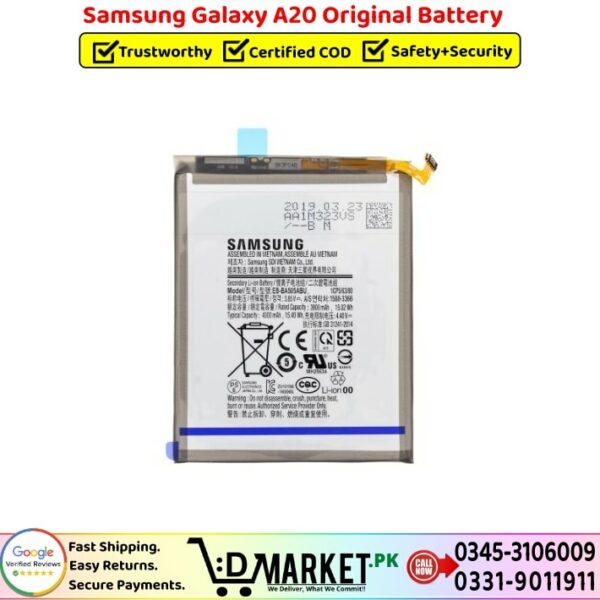 Samsung Galaxy A20 Original Battery Price In Pakistan