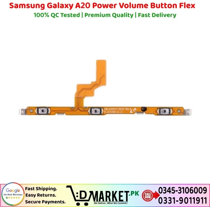 Samsung Galaxy A20 Power Volume Button Flex Price In Pakistan