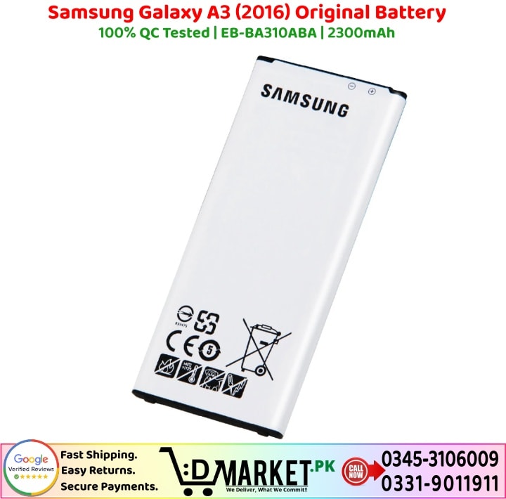 Samsung Galaxy A3 2016 Original Battery Price In Pakistan 1 2
