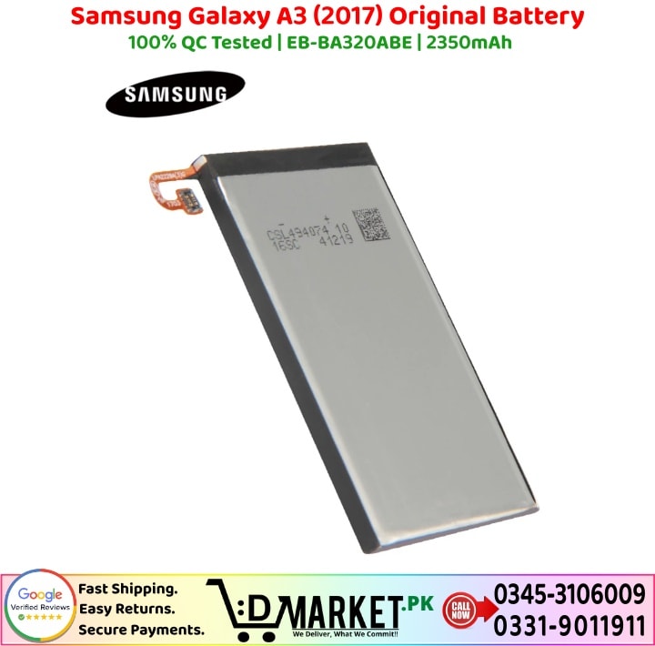 Samsung Galaxy A3 2017 Original Battery Price In Pakistan