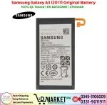 Samsung Galaxy A3 2017 Original Battery Price In Pakistan