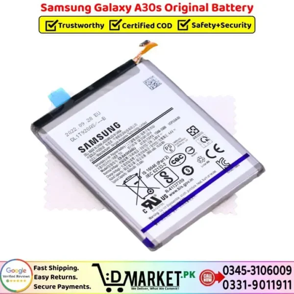 Samsung Galaxy A30s Original Battery Price In Pakistan