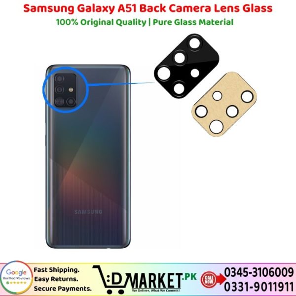 Samsung Galaxy A51 Back Camera Lens Glass Price In Pakistan