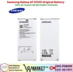 Samsung Galaxy A7 2016 Original Battery Price In Pakistan