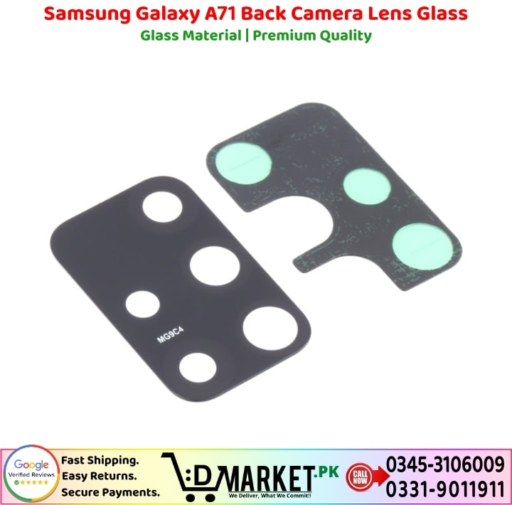 Samsung Galaxy A71 Back Camera Lens Glass Price In Pakistan