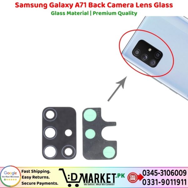 Samsung Galaxy A71 Back Camera Lens Glass Price In Pakistan