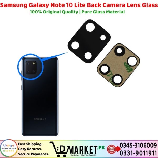 Samsung Galaxy Note 10 Lite Back Camera Lens Glass Price In Pakistan