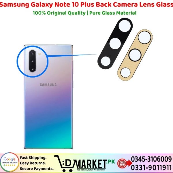 Samsung Galaxy Note 10 Plus Back Camera Lens Glass Price In Pakistan