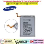 Samsung Galaxy Note 10 Plus Original Battery Price In Pakistan