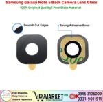 Samsung Galaxy Note 5 Back Camera Lens Glass Price In Pakistan