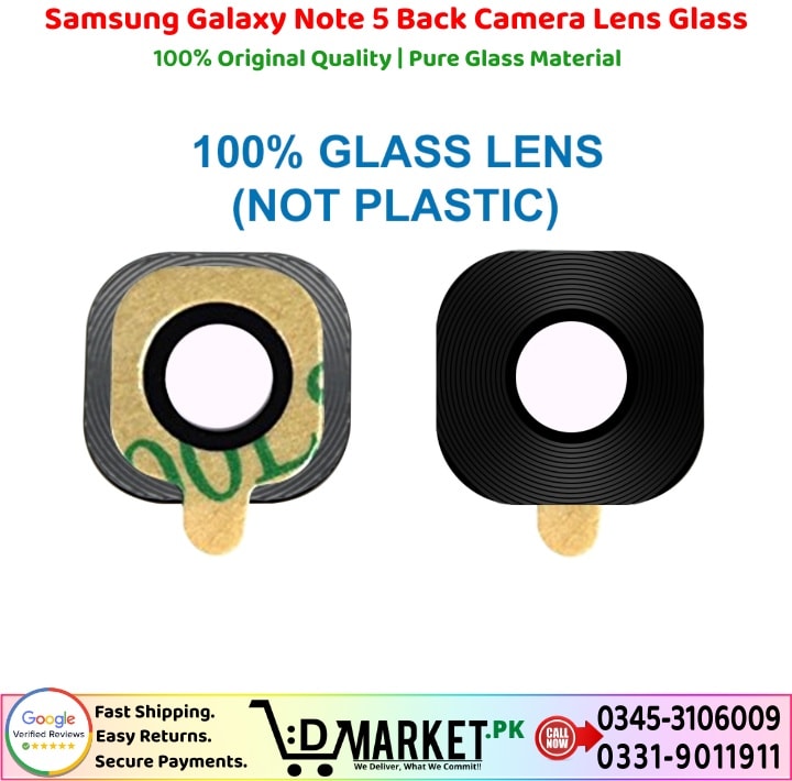 Samsung Galaxy Note 5 Back Camera Lens Glass Price In Pakistan