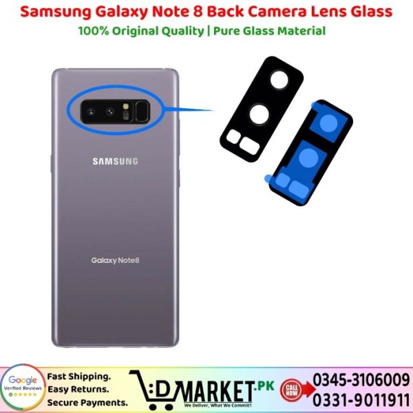 Samsung Galaxy Note 8 Back Camera Lens Glass Price In Pakistan