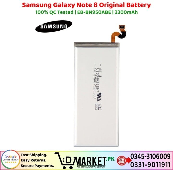 Samsung Galaxy Note 8 Original Battery Price In Pakistan