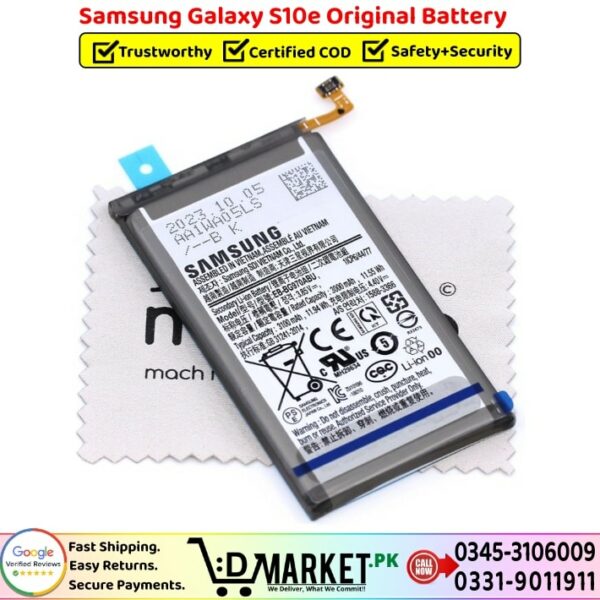 Samsung Galaxy S10e Original Battery Price In Pakistan