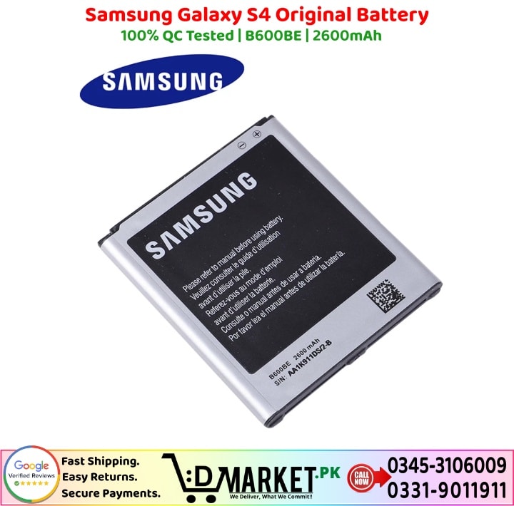 Samsung Galaxy S4 Original Battery Price In Pakistan