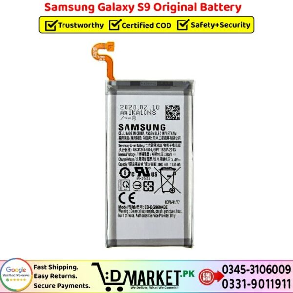 Samsung Galaxy S9 Original Battery Price In Pakistan