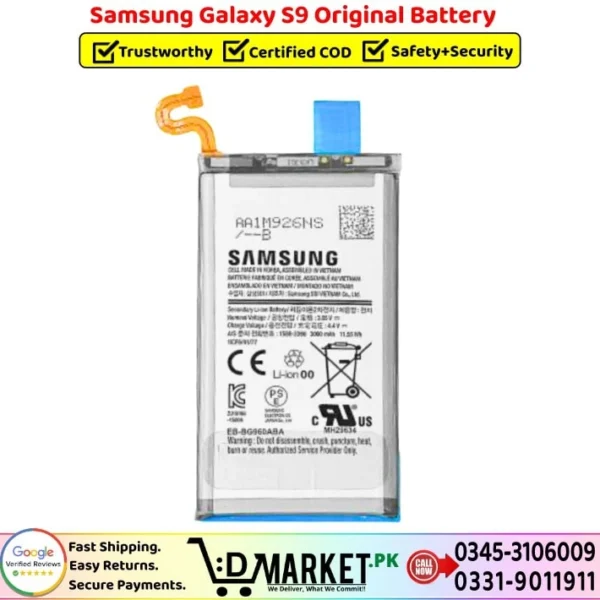 Samsung Galaxy S9 Original Battery Price In Pakistan