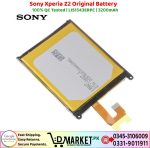 Sony Xperia Z2 Original Battery Price In Pakistan
