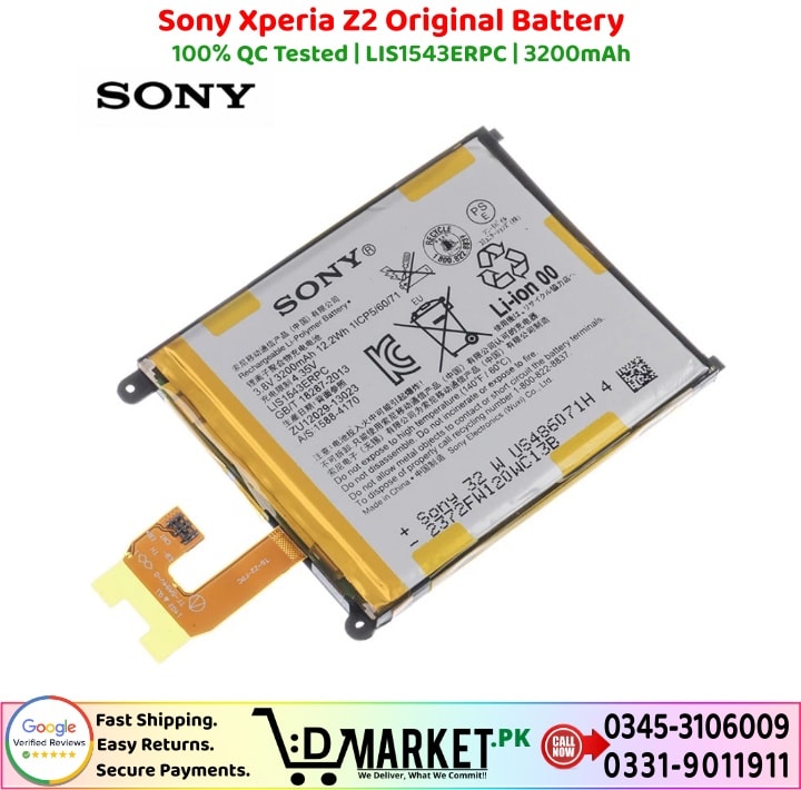 Sony Xperia Z2 Original Battery Price In Pakistan 1 3
