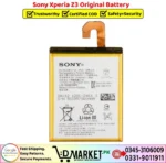 Sony Xperia Z3 Original Battery Price In Pakistan