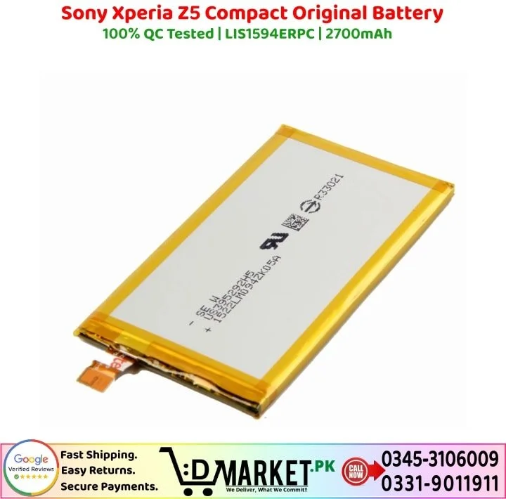 Sony Xperia Z5 Compact Original Battery Price In Pakistan