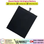 Xiaomi Redmi 4A Original Battery Price In Pakistan