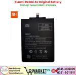 Xiaomi Redmi 4x Original Battery Price In Pakistan