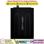 Xiaomi Redmi 6 Pro Original Battery Price In Pakistan