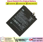 Xiaomi Redmi 6 Pro Original Battery Price In Pakistan