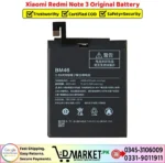 Xiaomi Redmi Note 3 Original Battery Price In Pakistan
