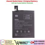 Xiaomi Redmi Note 3 Original Battery Price In Pakistan