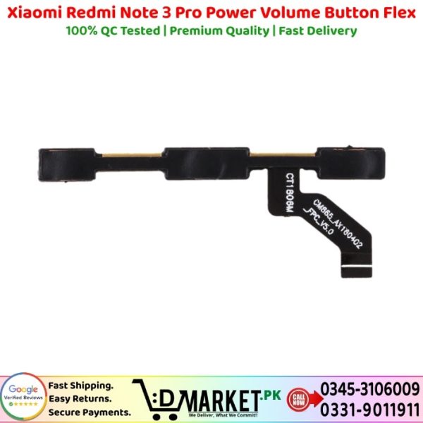 Xiaomi Redmi Note 3 Pro Power Volume Button Flex Price In Pakistan